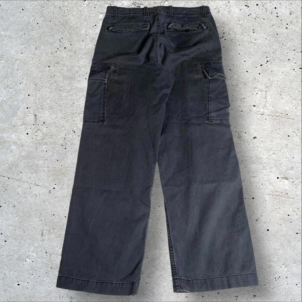 Y2k Old Navy Military Cargo Pants Utility Baggy Loose Fit Size 33x32 - Picture 2 of 6